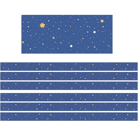 Eureka Once Upon A Dream Starry Night Deco Trim, 72PK 845682